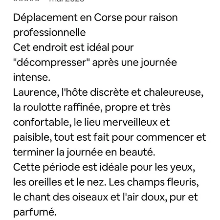 Horská chata Le Nid Des Crinieres Vagabondes Oletta (Corsica)