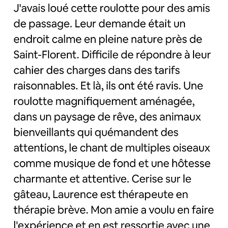 Domek alpejski Le Nid Des Crinieres Vagabondes Oletta (Corsica)